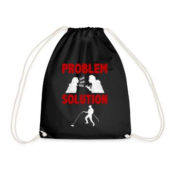Solution au problème de chasse au trésor de pêche magnétique - Sac de sport léger - noir - Devant