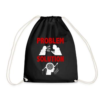 Memory Training Mind Games Memorization Hobby - Drawstring Bag - black - Front