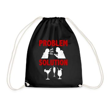 Mixology Bartending Alcohols Problem Solution - Turnbeutel - Schwarz - Vorne