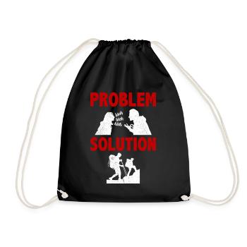 Solution au problème de l’alpinisme - Sac de sport léger - noir - Devant
