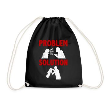 Noodling Pêcheur Pêche Problème Solution Passe-temps - Sac de sport léger - noir - Devant