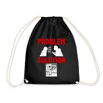Organizing Items Organizer Problem Solution Hobby - Drawstring Bag - black - Front