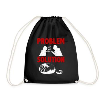 Peinture Rocks Stones Artist Problème Solution - Sac de sport léger - noir - Devant