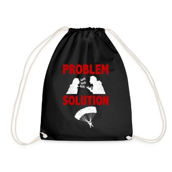 Parachutistes Parachutistes Problème Solution Hobby - Sac de sport léger - noir - Devant