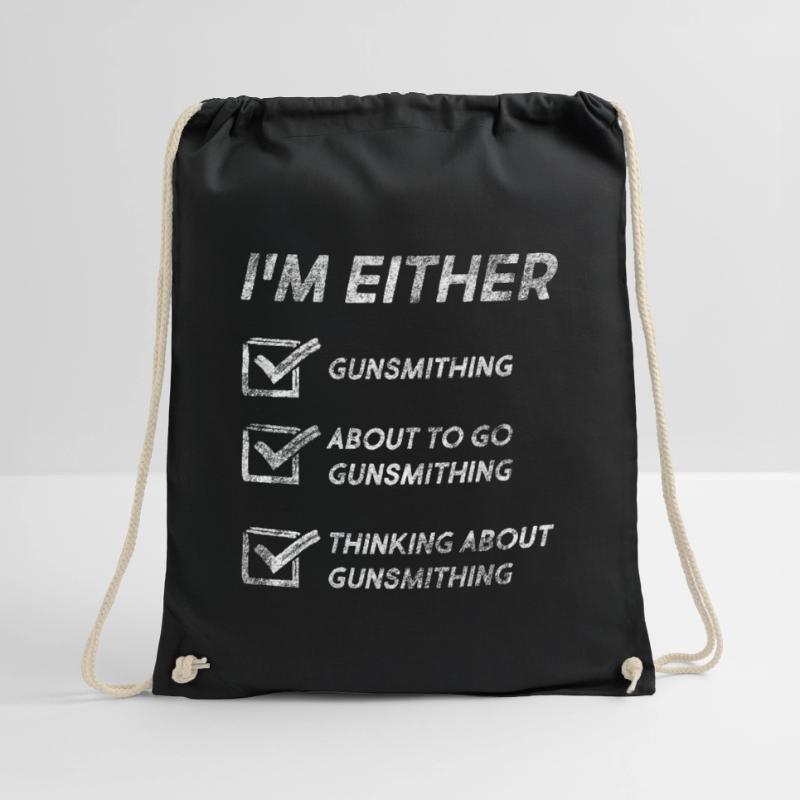 Funny Gunsmithing Firearms Constructor & Worker Drawstring Bag
