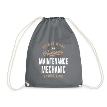 Toller Wartungsmechaniker - Turnbeutel - Grau - Vorne