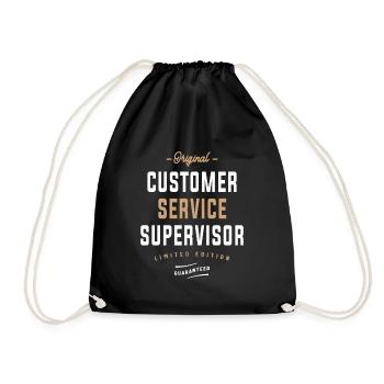 Superviseur du service à la clientèle d’origine - Sac de sport léger - noir - Devant