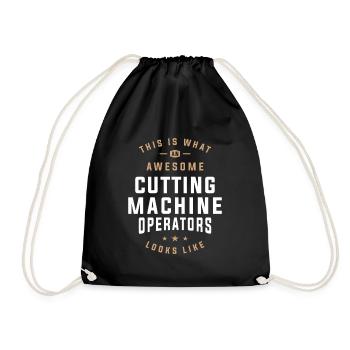Opérateur de machine de découpe génial - Sac de sport léger - noir - Devant