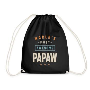 Papaye le plus génial du monde - Drôle de papa grand-père - Sac de sport léger - noir - Devant
