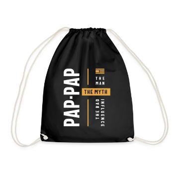 Pap-Pap The Man the Myth the Bad Influence - Drawstring Bag - black - Front