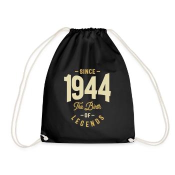 Since 1944 The Birth of Legends- 79 Years Awesome! - Drawstring Bag - black - Front