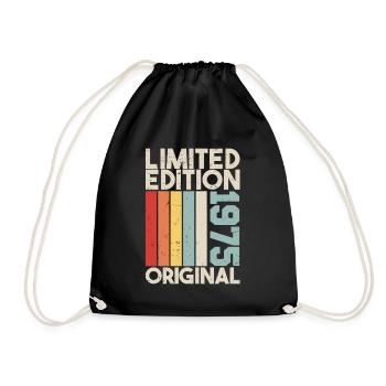 1975 - Cadeau d’anniversaire en édition limitée 1975 Original - Sac de sport léger - noir - Devant