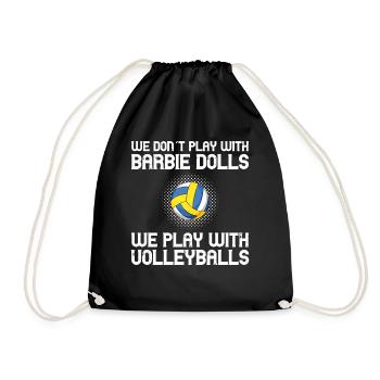 Cette fille aime Jésus et le volleyball - Sac de sport léger - noir - Devant