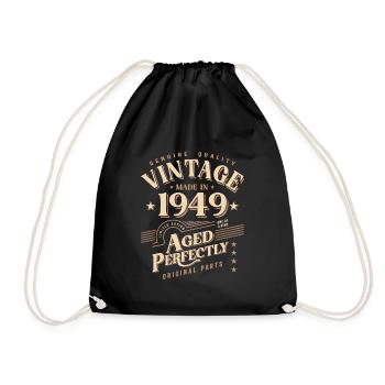 Millésime 1949 74e anniversaire - Sac de sport léger - noir - Devant