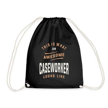 Caseworker Extraordinaire - Drawstring Bag - black - Front