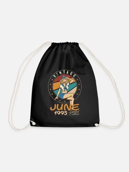 Vintage 1995 - Born In June 1995 - Turnbeutel - Schwarz