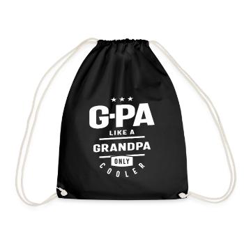 G-PA - Comme un grand-père, seulement plus cool - Sac de sport léger - noir - Devant