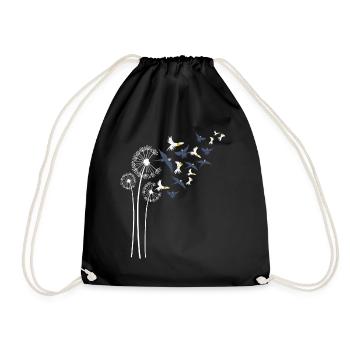 Cockatiel Dandelion Flower For Dandelions Parrot - Drawstring Bag - black - Front