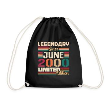 Légendaire Juin 2000 Edition Limitée Juin 2000 - Sac de sport léger - noir - Devant
