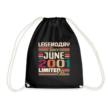 Légendaire Juin 2001 Edition Limitée Juin 2001 - Sac de sport léger - noir - Devant