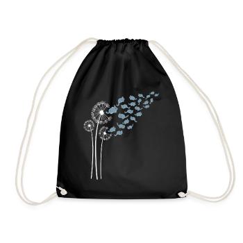 Fleur de pissenlit de chinchilla pour les amateurs de pissenlits - Sac de sport léger - noir - Devant
