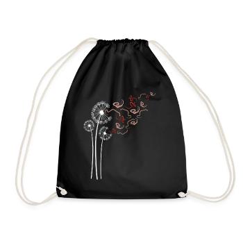 Corn Snake Dandelion Flower For Dandelions Lover - Drawstring Bag - black - Front