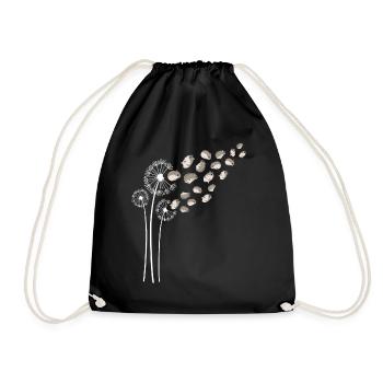 Roborovski Dwarf Hamster Dandelion Flower - Drawstring Bag - black - Front