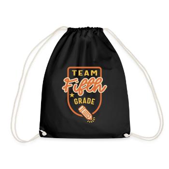 Équipe Élève enseignant de cinquième année Retour à l’école - Sac de sport léger - noir - Devant