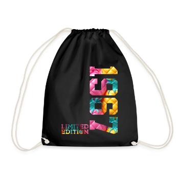59TH BIRTHDAY LIMITED EDITION 1967 - Drawstring Bag - black - Front