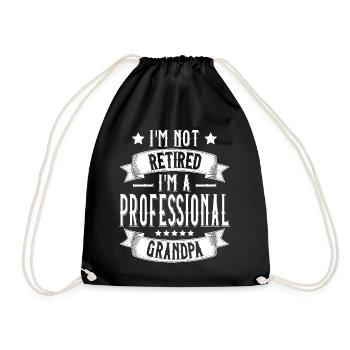 Je ne suis pas à la retraite JE SUIS UN GRAND-PÈRE PROFESSIONNEL OPA - Sac de sport léger - noir - Devant