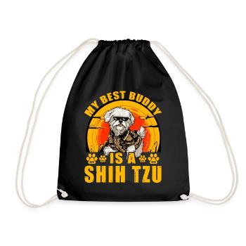 Mon meilleur ami est un Shih Tzu - Sac de sport léger - noir - Devant