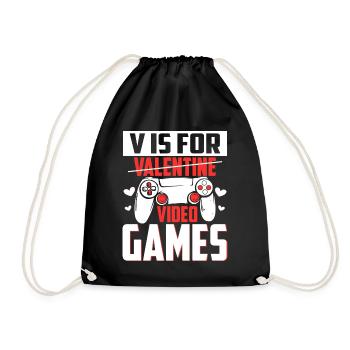 V est pour les jeux vidéo - Valentine - Sac de sport léger - noir - Devant