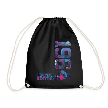 62ND BIRTHDAY 62 YEARS LIMITED EDITION 1964 - Drawstring Bag - black - Front
