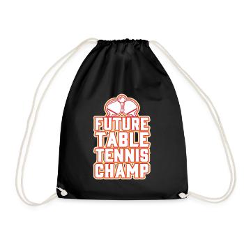 Future Table Tennis Champion - Drawstring Bag - black - Front