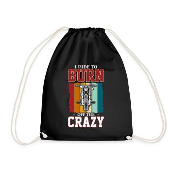 Je conduis pour brûler la folie - Sac de sport léger - noir - Devant