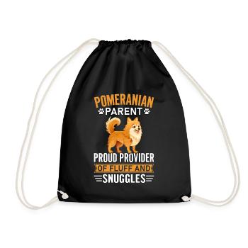 Pomeranian Parent Proud Provider of Fluff - Turnbeutel - Schwarz - Vorne