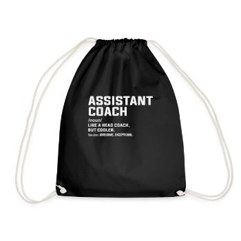 Entraîneur adjoint Définition Sports Drôle - Sac de sport léger - noir - Devant