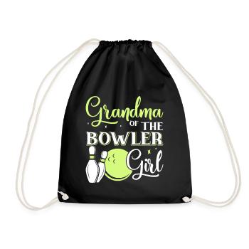 The grandmother of the bowler girl - Drawstring Bag - black - Front