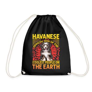 Havanese official dog of the coolest people - Turnbeutel - Schwarz - Vorne