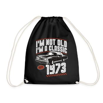 1973 Vintage Vintage Retro Classic Anniversaire - Sac de sport léger - noir - Devant