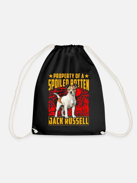 Property of a spoiled rotten Jack Russell - Turnbeutel - Schwarz