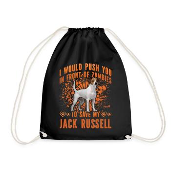 I would put you in front of Zombies Jack Russell - Turnbeutel - Schwarz - Vorne