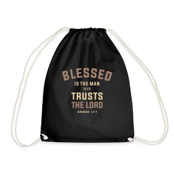 Spiritual Strength - B is The Man - Jeremiah - Drawstring Bag - black - Front