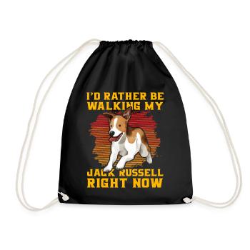 Je préfère promener mon Jack Russell en ce moment - Sac de sport léger - noir - Devant