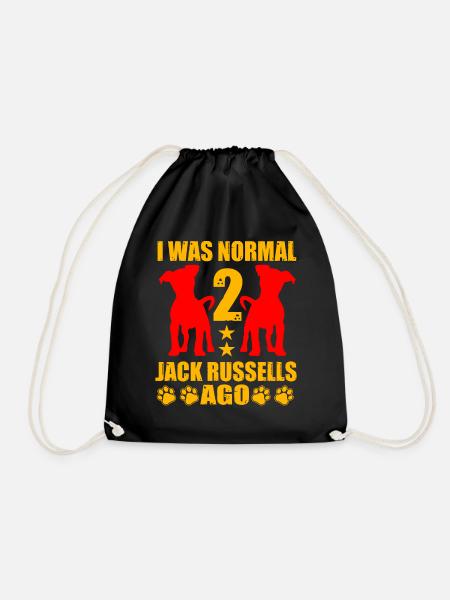 I was normal 2 Jack Russells ago - Turnbeutel - Schwarz