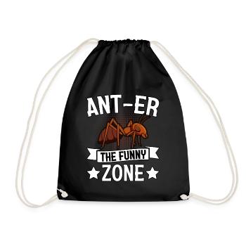 Ant-er the funny zone - Drawstring Bag - black - Front