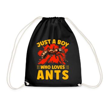 Juste un garçon qui aime les fourmis - Sac de sport léger - noir - Devant