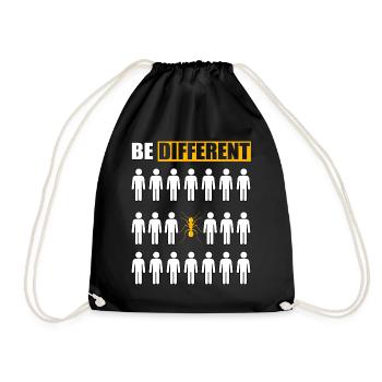 Be Different Ant - Drawstring Bag - black - Front