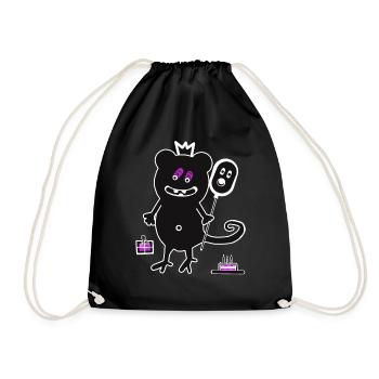 Enfants Anniversaire Monster Ballon Félicitations - Sac de sport léger - noir - Devant