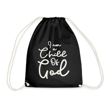 Child Of God - Embrace Your Divine Identity - Drawstring Bag - black - Front